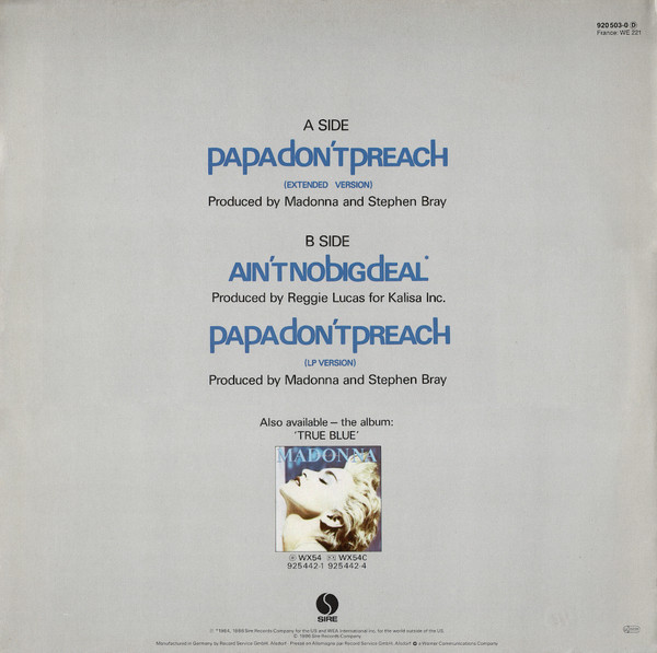 Papa Don't Preach (Extended Version)