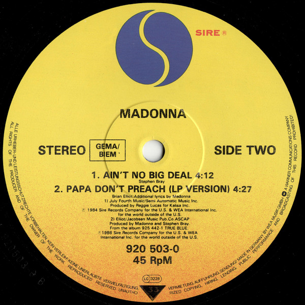 Papa Don't Preach (Extended Version)